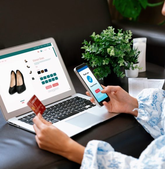 young-woman-order-purchase-product-internet-using-laptop-blithe-min